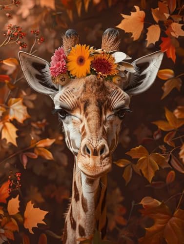 Peinture de Cristal Girafe 5D pour vaincre l'ennui et décorer vos murs