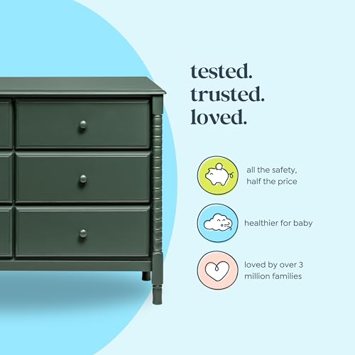 DaVinci Jenny Lind Spindle 6-Drawer Baby Dresser, Forest Green - image 4