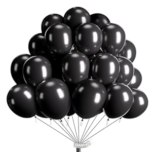 EMART 100pcs Black Balloons 12 Inch...