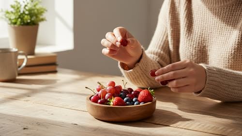 Cuenco de cocina para frutos secos hecho a mano en madera de mango 5