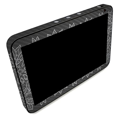 Image of MightySkins Carbon Fiber Skin Compatible with Amazon Echo Show 8 (Gen 2) - Floral Lace | Protective, Durable Textured Carbon Fiber Finish | Easy to Apply | Made in The USA