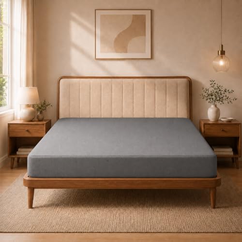 Image of Utopia Bedding Waterproof Mattress Protector King Size, Cotton Terry Bed Cover, Breathable Mattress Cover & Bed Protector for Double Bed, Elastic Fitted Waterproof Mattress Cover, 198 x 183 cm
