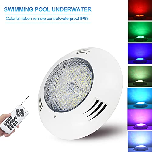 AKSPET Jiaxu Luci per Esterni Lampada da Piscina a LED Lampade a Parete 24W 36W Lampade a Parete IP68 Impermeabile 12V RGB Luce Subacquea (Colore : Warm White 12V, Dimensione : 24W)