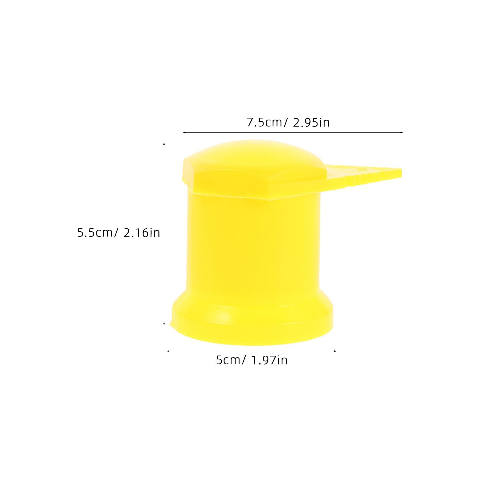 Indicateurs Écrous de Roue Surveillance de Desserrage en Plastique Jaune 33 Mm Lot de 24 pour Voitures et Conditions Météorologiques Difficiles
