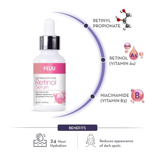 Image of Anti-Ageing & Anti-Wrinkle Retinol Serum with Vitamin A, 30 ml
