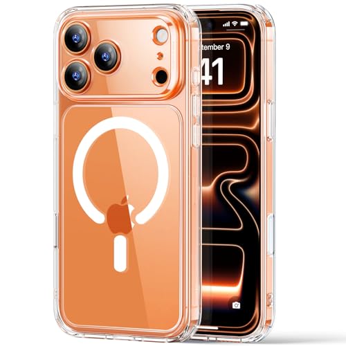 ESR for iPhone 17 Pro Max Case, Compatible with MagSafe, Shockproof Military-Grade Protection, Scratch-Resistant Back, Magnetic Phone Case for iPhone 17 Pro Max, Classic Hybrid Case, Clear
