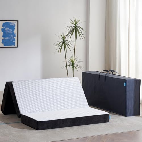 Image of Odorless Foldable Mattress Medium Full Size 75 inch x 54 inch x 6 inch