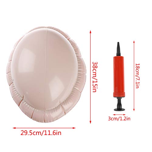 Locolo 2 Pcs Santa Big Belly Inflatable Fake Belly With A Hand Pump For Christmas Or Halloween Cosplay Decoration, Unisex Belly Stuffer Santa Big Belly #TOP7