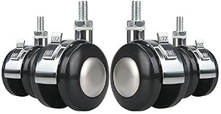 Owfeel 2-inch Swivel Castor Zinc Alloy Screw 360 Caster Wheels Heavy Duty for Trolley Furniture -Pack of 4