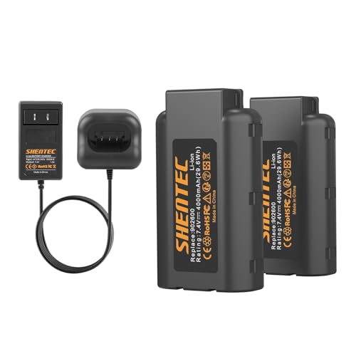 Shentec 2 Pack 7.4V 4000mAh Battery Compatible with Paslode 902654 902600 906800 B20543A B20543 CF325LI 918000 IM250A Li, Li-ion 7.4V Battery(Charger is Included)