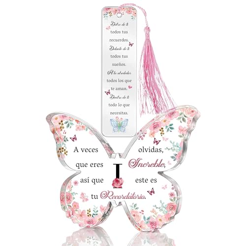 Regalos Para Mujeres Hija Amiga Hermana 26 Alfabetos letras A a la Z Amiga Mamá Tía Mariposa Carteles y Placas Marcadores Acrílico 2 Piezas Cumpleaños Madrina Día de la Madre Navidad Esposa Novia (I)