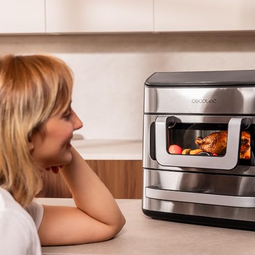 Cecotec Heißluftfritteuse und Ofen 18L Cecofry FoodCourt 18000 4Pizza+, 9L – Ansicht 2