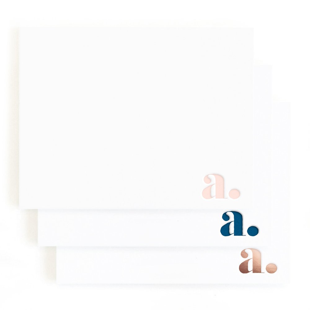 Amazon.com: Minted "F" Letterpress Stationery Set : Office Products