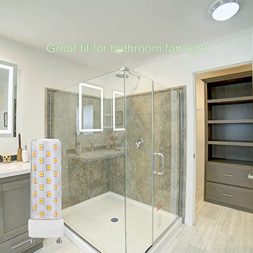 Makergroup Gu24 Led Light Bulb Daylight Bright White 5000K-6000K High Brightness For Bathroom Ceiling Fan 13W 18W 23W T2 Spiral Cfl Light Replacement, 120V 10W 2Pcs(Not Dimmable) #TOP4