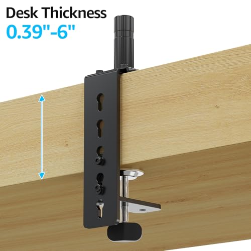 Image of MOUNTUP MU0004 MU0005 Desk C-Clamp Extension for Max 6 in Thick Desk Base | Longer mount for MOUNTUP Mnotor arms model # MU0004&MU0005 Extended C-clamp for desk thicknesses ranging from 0.39-6 inch