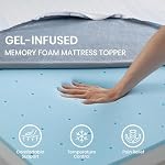 BedStory Matelas de mémoire Mousse Topper Twin, 3 Refroidissement de pouce Matelas Topper simple, confort amélioré & Relief de pression, Topper de lit moyen ferme avec couverture respirante, antidérapant, certifié CertiPUR-US