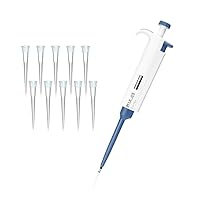 Vista 12 de ULAB Pipetador de un solo canal, micro pipetas de volumen ajustable, Vol.Range.0.1-2.5μl, ULH1015