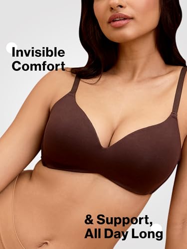 Image of Nykd (NYB013) Ultra Soft Luxe Modal Fabric Lightly Padded & Non Wired Tshirt Bra for Women | Seamless Neckline with Comfortable, Soft & Non Slip Shoulder Strap