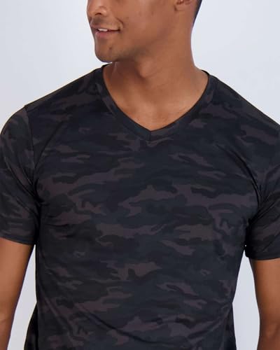 Image of 5 Pack: Men's V-Neck Dry-Fit Moisture Wicking Active Athletic Tech Performance T-Shirt