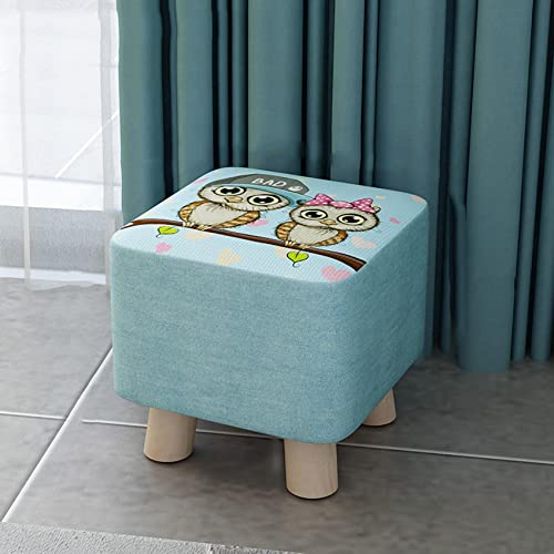 Tabouret à chaussures bas en lin pour soulager le dos