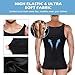 Mens Compression Shirt Slimming Body Shaper Vest Workout Tank Tops Abs Abdomen Undershirts Black