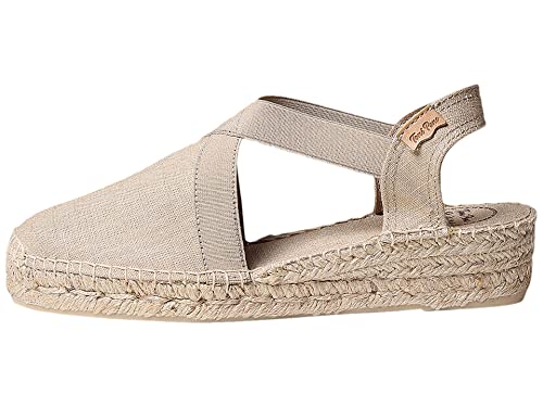 Image of Toni Pons - VERONA - Women's flat vegan espadrilles with elastics