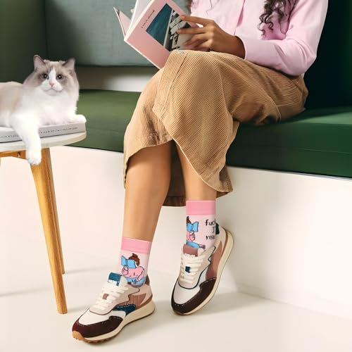 Image of Funny Socks for Women and Teenage Girls, Cute Crazy Unique Novelty Gifts | Gifts for Valentines Birthdays Easter Mothers Day Christmas Stocking Stuffers