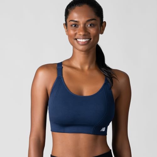 New Balance 2 Pack Ladies Sports Bra, Sostén Deportivo, Adjustable Straps, Seamless Wirefree4