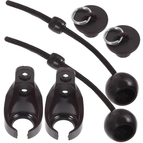 QUMIIRITY 1set Bungee Cord Curtain Bracket Set Multi-Function Tie Down Kit for Shades Brackets with Bungee Tie for Blinds Window Treatments