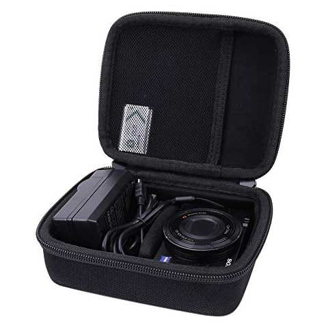 Aenllosi Hart Tasche Hülle für Sony DSC-RX100 I II III IV V VI VII Digitalkamera und Netzadapter Cover