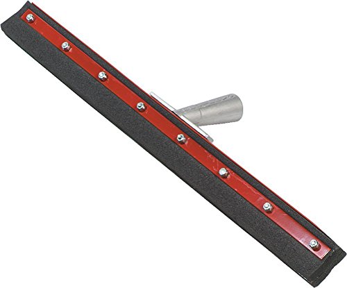 Image of SPARTA Flo-Pac Heavy Duty Double Foam Floor Squeegee for Professional Floor Cleaning Warehouse and Kitchen, 24 Inches, Black, (Pack of 6)