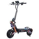 D5 Foldable Electric Kick Scooter High Power Dual Drive 5000W Motor Max Speed 60-70KM/H 12' Vacuum Off-Road Tire 48V 35AH Large Battery 37-74 Miles with Dual Hydraulic Shock