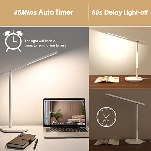 Beyondop Led Desk Lamp, Eye-Caring Desk Lamps For Home Office,1000Lum Super Bright Dimmable Brightness Desk Light With Night Light & Auto Timer,Table Lamp For Reading,Studying,Working #TOP5