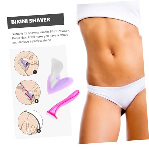 FRCOLOR 3 Pecas Aparador Biquínis Barbeador De Biquíni Ferramentas De Barbear Privadas Femininas Nav