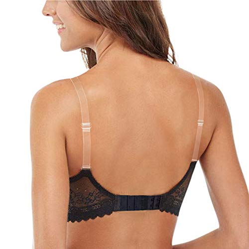 Invisible Clear Bra Strap Non-Slip Adjustable Bra Strap Soft 2 Pair Transparent Shoulder Strap3