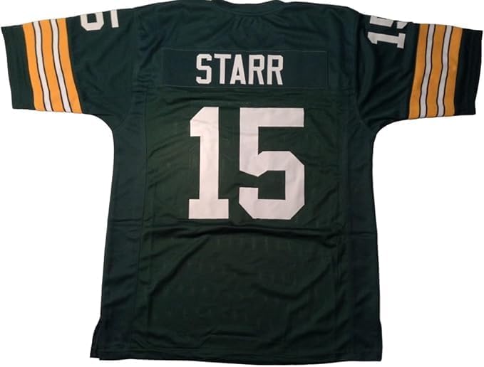 Bart Starr Green Jersey Adult Sizes Stitched Custom Football New No Brand/Logos