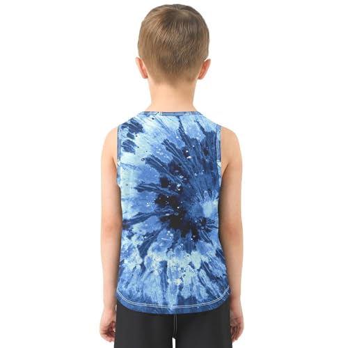 J JOYSAY Blue Red Fiery Dragons Boys Tank Top Sleeveless Muscle Shirts Quick Dry Sport Workout Active Kids T-Shirts 3-15T3