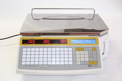 Báscula comercial Easy Weigh LS-100 60 LB rango dual LED LCD miniatura 6