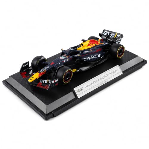 Image of Wizplex QY Toys Oracle Red Bull Racing RB19 1:24 Scale Officially Licensed Die Cast Metal Formula 1 Car with Display Base - No. 1 Large Collectible Model for Collectors 14+