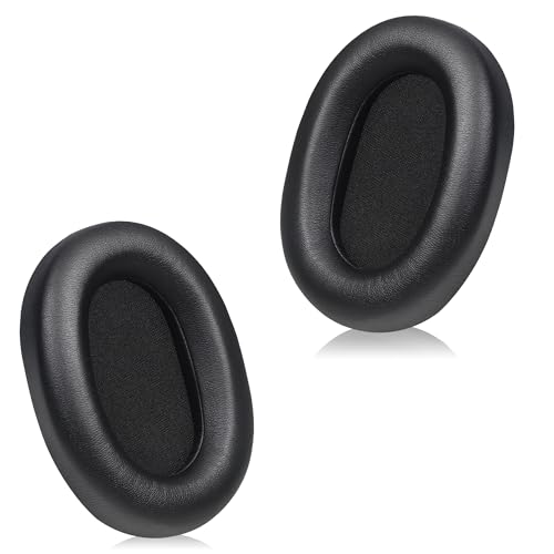 Repuesto Almohadillas para Auriculares Sony WH-1000xm5, Cuero Proteico Suave, Espuma de Memoria Premium - Negro miniatura 1