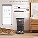 Olfjurk Automatic Dog & Cat Feeder,APP Controlled with Freshness Preservation, 4L Timed Cat Feeder with Timer Programmable, HD Camera for Voice and Video Recording (Black