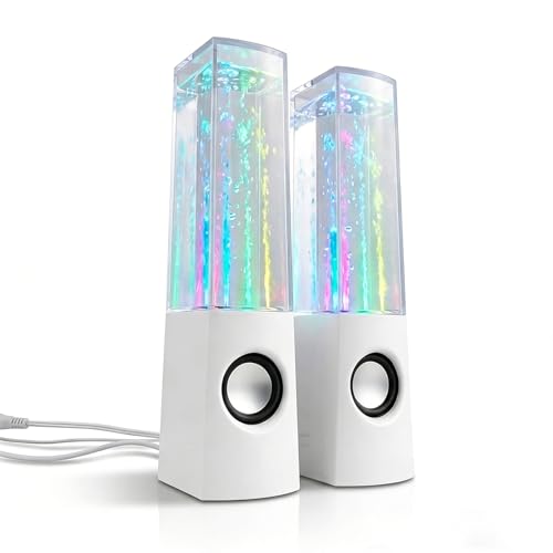 Gikfun 7-Color LED Water Speaker with Fountain Light & Sound