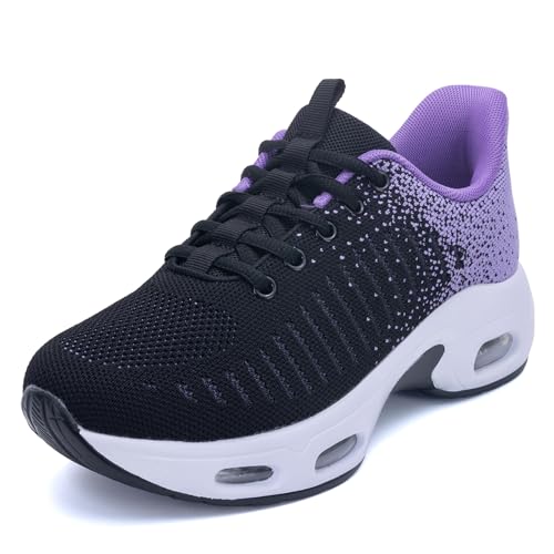 Image of Womens Slip On Tennis Sneakers Walking Running Shoes Easy to Wear
