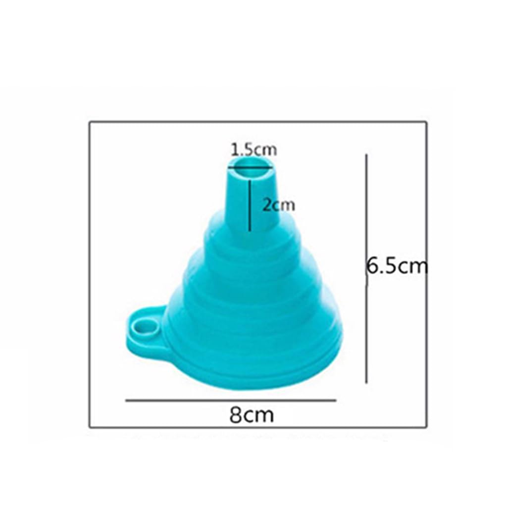 Generic Telescopic Folding Silicone Funnel - Versatile Kitchen Tool for Home, Bars, and Restaurants