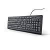 Trust Taro Teclado – Disposición QWERTY Español, Resistente a los Vertidos, Cable de 1.8m, Conexión USB, Windows, Mac, PC, Laptop, Ordenador Portátil, Negro