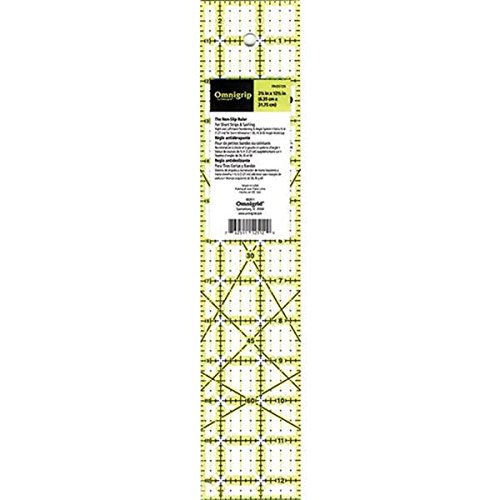Omnigrid Omnigrip Non-Slip Quilter's Ruler 2.5"X12.5"