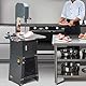 VEVOR Kommerzielle elektrische Fleischbandsäge, 550 W vertikale Knochensäge, 380 x 485 mm Werkbank, Knochenschneidemaschine, Gefrierfleischschneider mit Klinge für Rippchen, Schweinefleisch