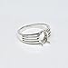 925 Sterling Silver Handmade Oval Prong Bezel Ring Setting, Blank Oval Bezel For Resin, Ashes, Gemstone Work.