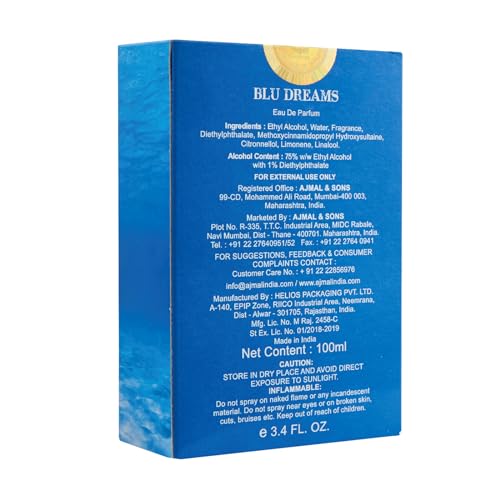 Ajmal Blu Dreams EDP Fougere Perfume Spray - Image 7