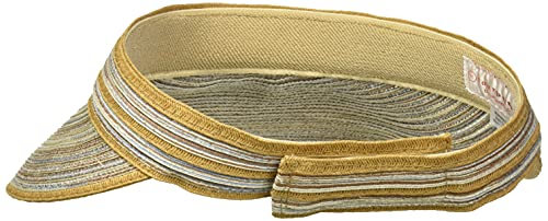 San Diego Hat Company Women's Mixed Braid Visor, Tan, One Size #TOP1